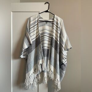 Aerie Black and White Knit Cardigan